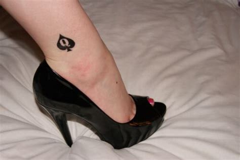 mini queen of spades qos temporary tattoo fetish bbc