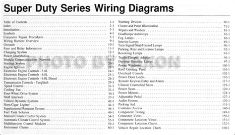 ford   super dutytruck wiring diagram manual original