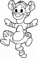 Jump Coloring Tigger Baby Pages Wecoloringpage Getdrawings Cheerleading Silhouette Cartoon Color Getcolorings sketch template