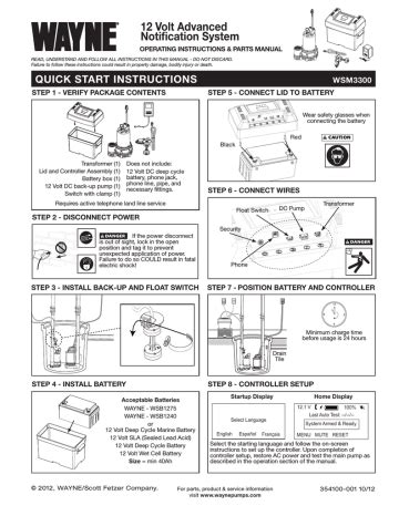 wayne wsm instructions assembly manualzz