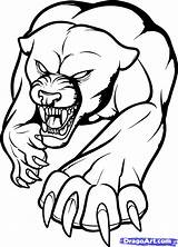 Panther Tattoo Outline Coloring Tribal Drawings Pages Tattoos Designs Attractive Azcoloring sketch template