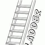 Ladder Coloring Pages Iron sketch template
