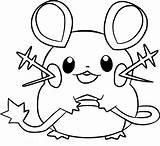 Dedenne Coloring Pages Template sketch template