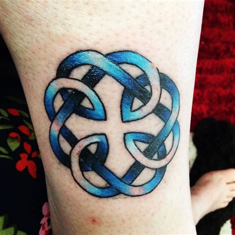 i got it my tattoo in memorial of my dad the celtic knot symbol for father and daughter love it