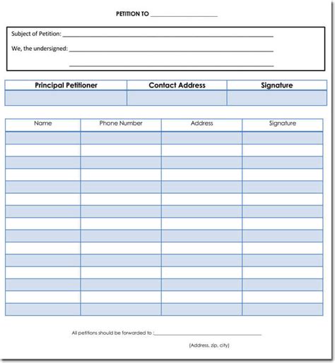 printable blank petition forms    printable ah studio blog