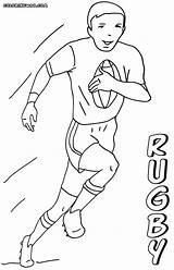 Rugby Pages Coloring sketch template