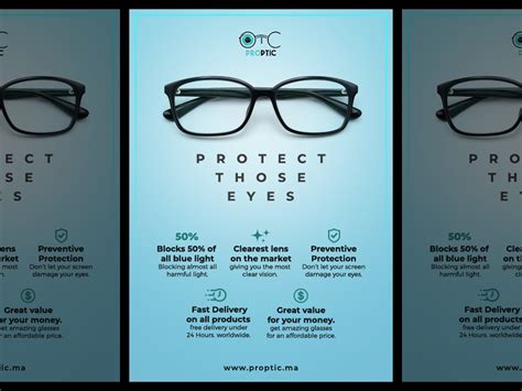 flyer design  eyewear company  rahal nejraoui  dribbble