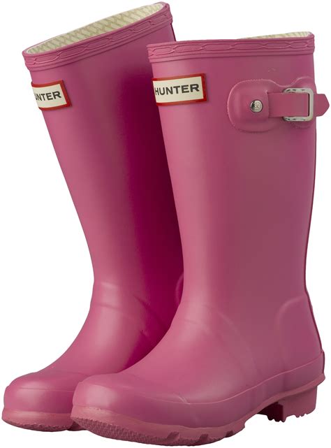 kids hunter wellies fuchsia pink original rain wellington boots assorted sizes ebay