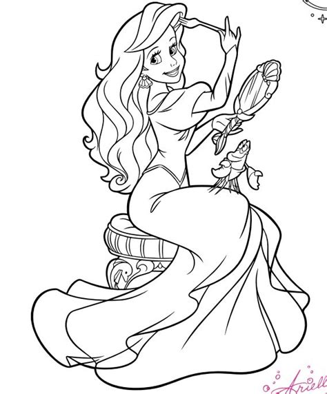 ariel coloring page mermaid coloring pages ariel coloring pages