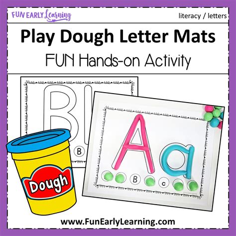 play dough letter mats  letter identification  letter writing