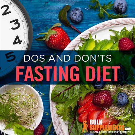fasting diet  dos  donts