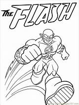 Coloring Pages Flash Dc Comics Boys Recommended Printable Color sketch template