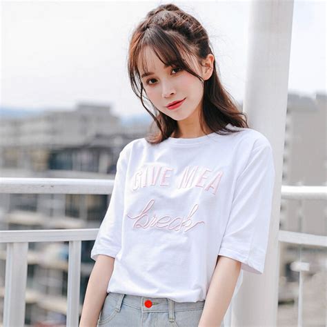 Tops Women T Shirt Bts Ulzzang Harajuku Shirts Women 2018 Korean Style