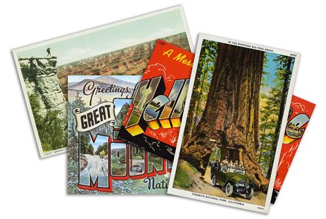 vintage postcards   national parks