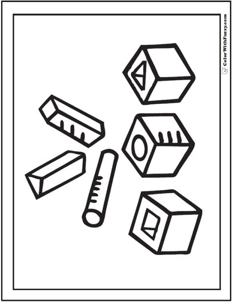 geometric shapes  coloring pages