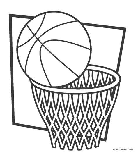 printable basketball coloring pages  kids