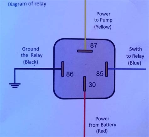 amp relay wiring diagram fuel pump wiring diagram  schematics