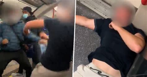 racist knocked out cold by one punch after ranting at black passengers