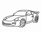 Porsche Coloring Printable Pages Clipart Logo Cars Template Clipartmag sketch template