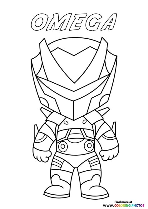 tiny omega fortnite coloring pages  kids