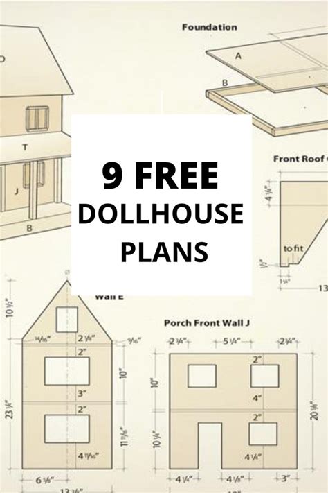 printable dollhouse plans image
