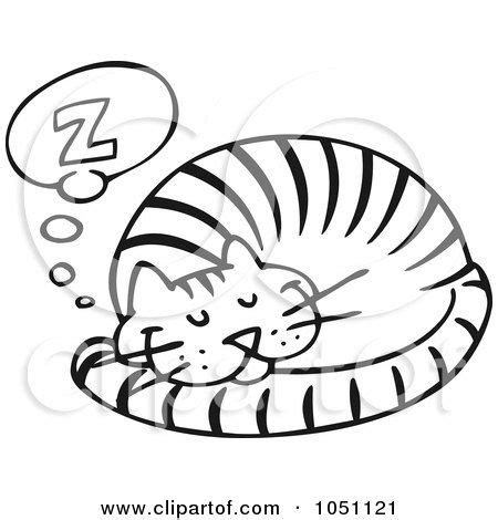 image result  sleeping cat coloring pages cat sleeping cat