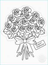 Fiori Mazzi Mariposas Dibujalia Bouquet sketch template