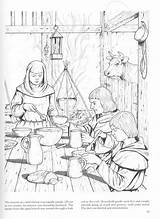 Coloring Medieval Pages Family Nl sketch template