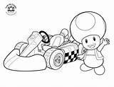 Coloring Mario Pages Kart Super Drawings Popular sketch template