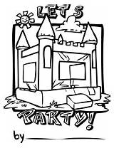 Bounce Pages Castle sketch template