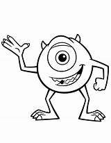 Coloring Pages Mike Wazowski Baby Monsters Inc Popular Kids sketch template
