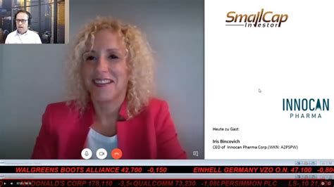 smallcap investor interview mit iris bincovich ceo von innocan pharma
