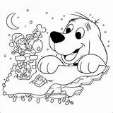 Coloring Pages Clifford Christmas Online sketch template