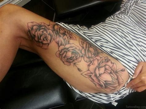 superb rose tattoos  thigh tattoo designs tattoosbagcom