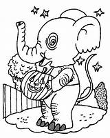 Halloween Coloring Pages Elephant Printable Kids Sheets Color Princess Costume Preschool Back Amazing Timeless Miracle Characters Coloringpages sketch template
