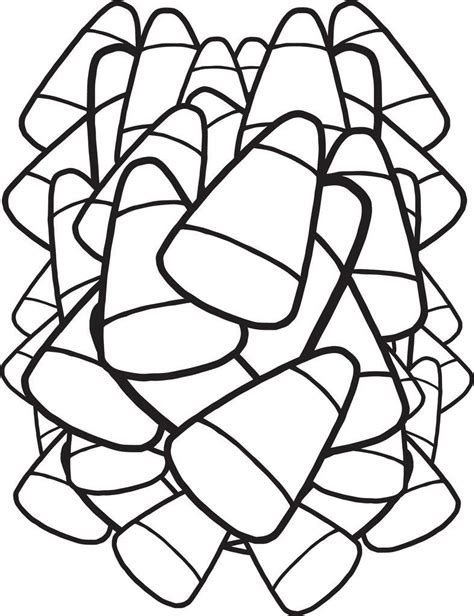 coloring pages candy corn coloring page
