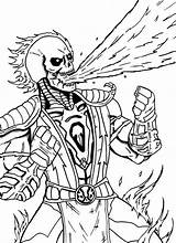 Mortal Kombat Colorir Ausmalbilder Scorpion sketch template
