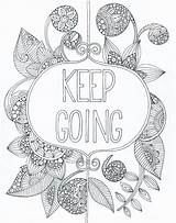 Coloring Pages Printable Sheets Colouring Adult Quote Positive Mandala Zentangle Visit Se Choose Board sketch template