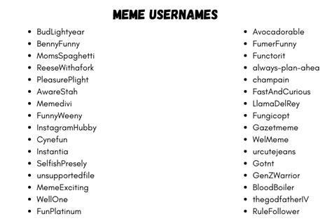 40 best names for memes 😘 design free