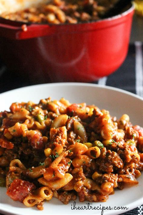 goulash recipe  ground beef  vegetables beef poster
