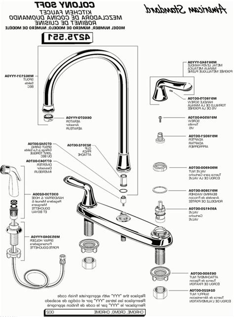 moen kitchen faucet diagram