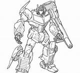 Optimus Bumblebee Autobots Colouring sketch template