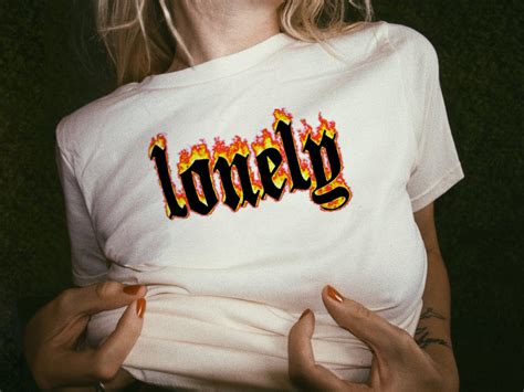 lonely flame t shirt 90s hipster grunge graphic tee tumblr fashion cute
