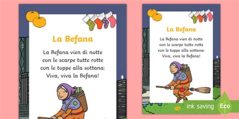 la befana filastrocca teacher