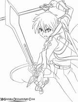 Kirito Sword Coloring Online Pages Drawing Lineart Color Asuna Getdrawings Getcolorings Printable Limited Line Popular Deviantart sketch template