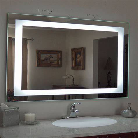 ktaxon anti fog wall mounted lighted vanity mirror led bathroom mirrorrectangle walmartcom