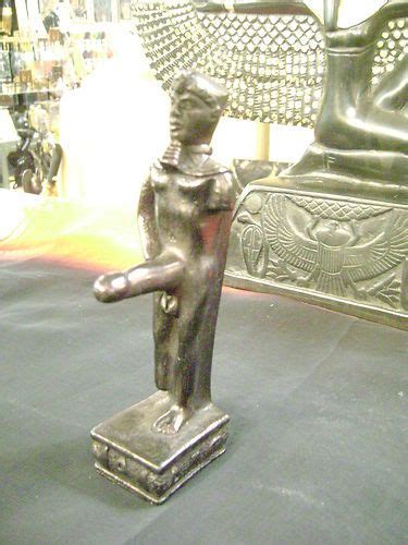 God Min Statue Hand Carved Made Egypt Hand Carved