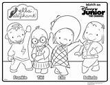 Ella Elephant Coloring Disney Jr Pages Junior Weekdays Kids Print Very Sheet Own Sheets Activity Weekends Pm Am School Choose sketch template