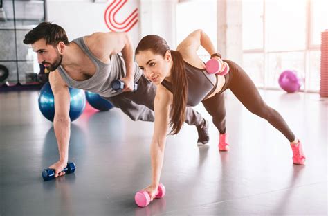 fitness oefeningen voor een duo workout