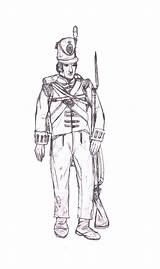Redcoat Drawing Soldier British Napoleonic Getdrawings sketch template